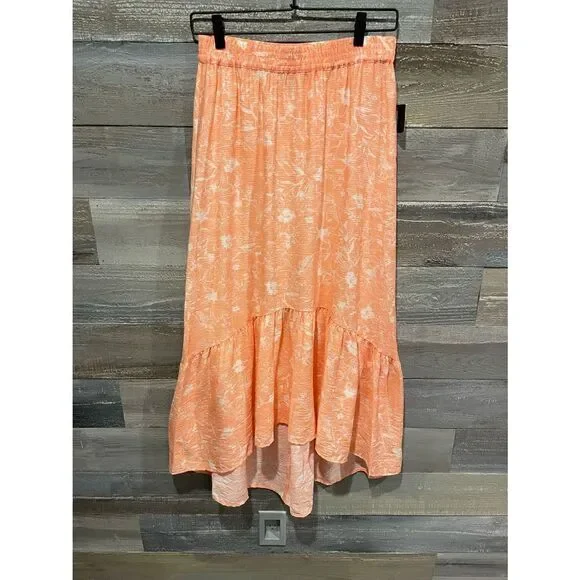 INC XS NWT peach trumpet style loose fit skirt - Picture 2 of 6